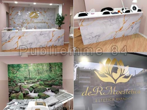 Decorazione di pareti per negozi Decorazione di pareti con tecnica digital Wall